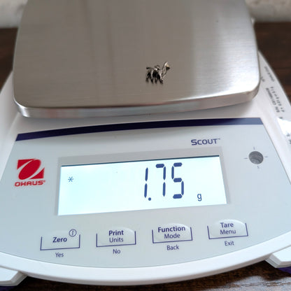 Vintage Sterling Llama Charm - 925 Silver Saddled Alpaca - 1.75 Grams