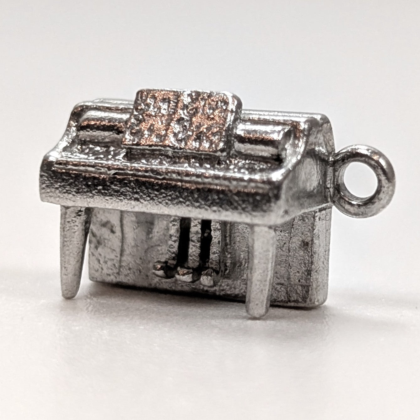 Vintage Sterling Piano Charm - 925 Silver Studio Upright - 4.5 Grams