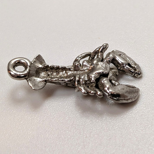 Vintage Sterling Lobster Charm with Moving Arms - 925 Silver - 2.73 Grams