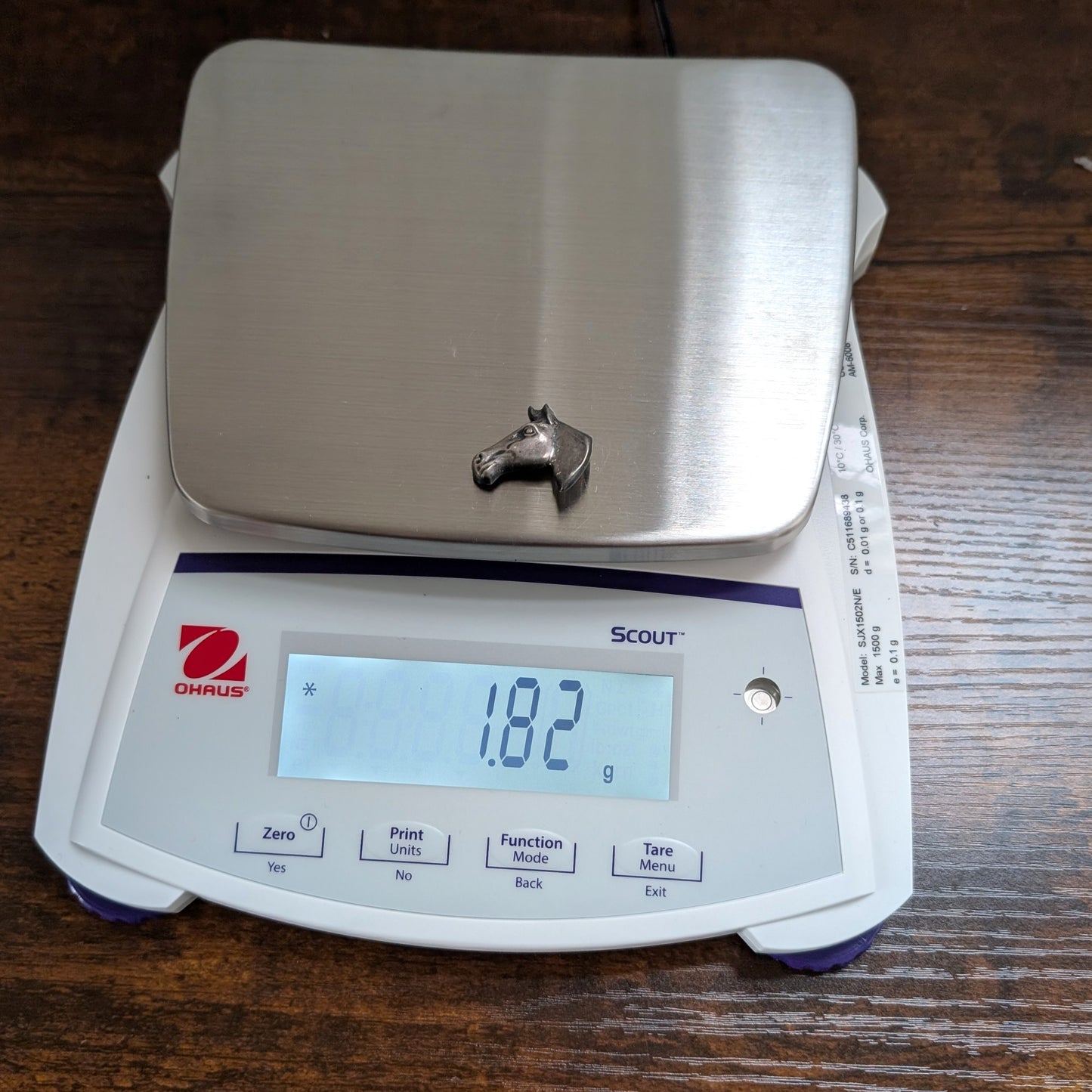 Vintage Sterling Horse Pin - 925 Silver Equine profile - 1.8 Grams