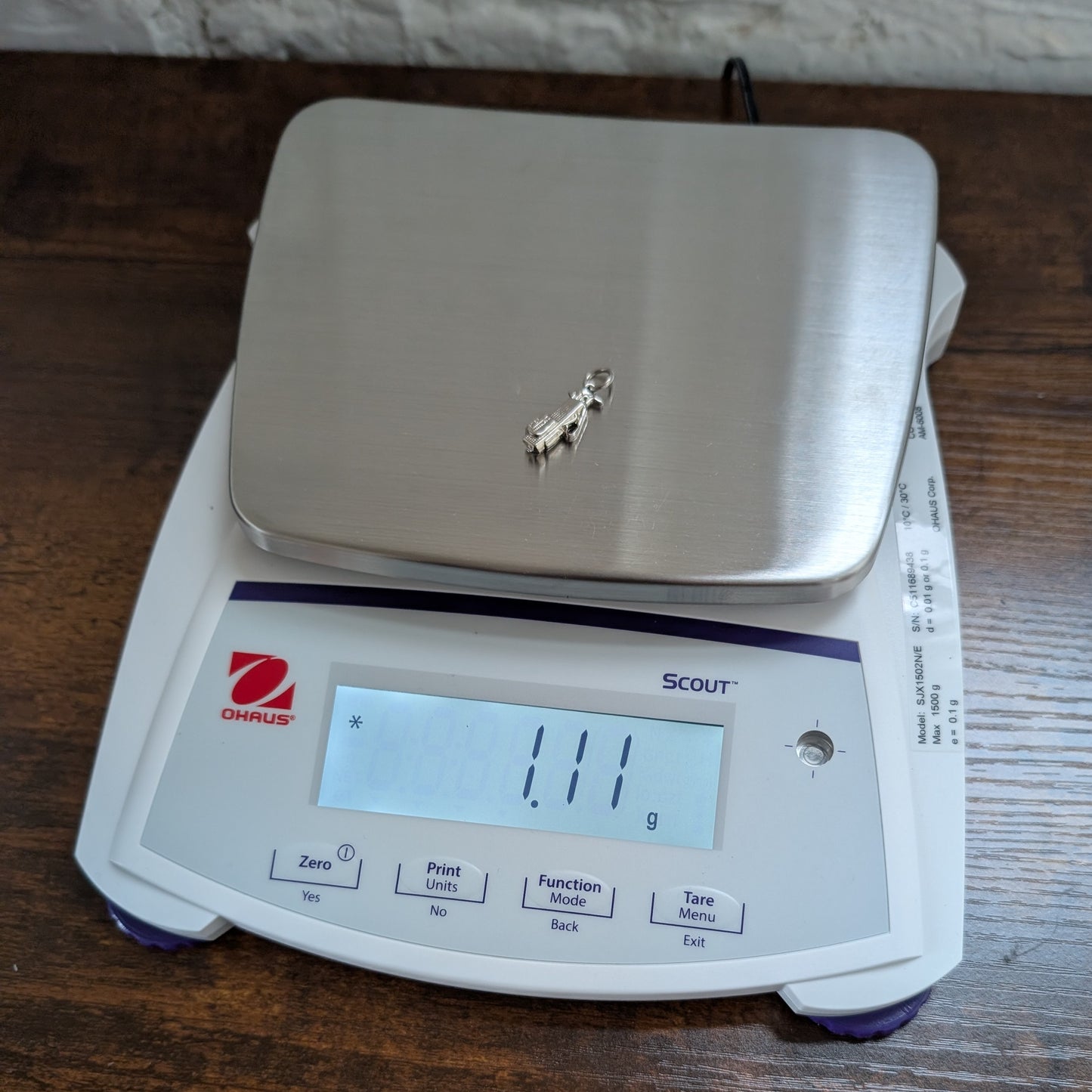 Vintage Sterling Golf Bag Charm - 925 Silver Club Caddie - 1.11 Grams