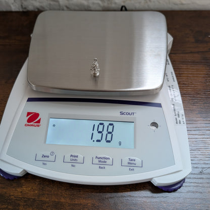 Vintage Sterling Pine Tree Pendant - 925 Silver Christmas Charm - 1.98 Grams