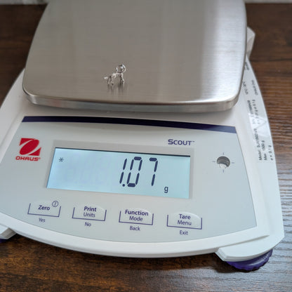 Vintage Sterling Dog Charm - 925 Silver Large Hound - 1.07 Grams