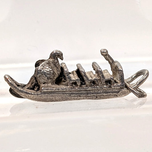 Vintage Sterling Swan Boat Charm - 925 Silver Boston Public Garden - 2.84 Grams