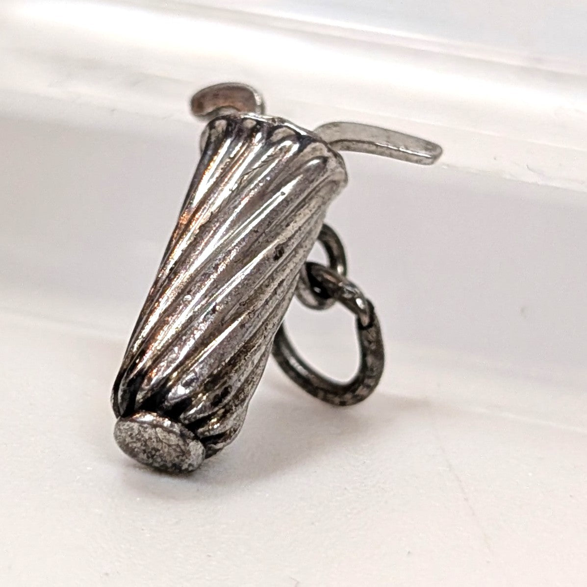Vintage Sterling Golf Bag Charm - 925 Silver Club Caddie - .53 Grams