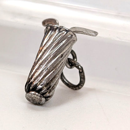 Vintage Sterling Golf Bag Charm - 925 Silver Club Caddie - .53 Grams