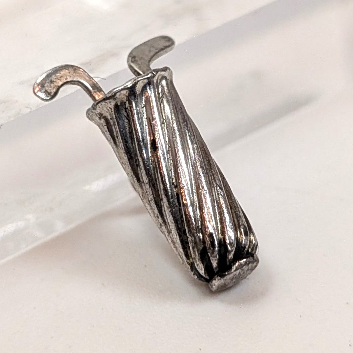 Vintage Sterling Golf Bag Charm - 925 Silver Club Caddie - .53 Grams