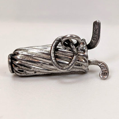 Vintage Sterling Golf Bag Charm - 925 Silver Club Caddie - .53 Grams