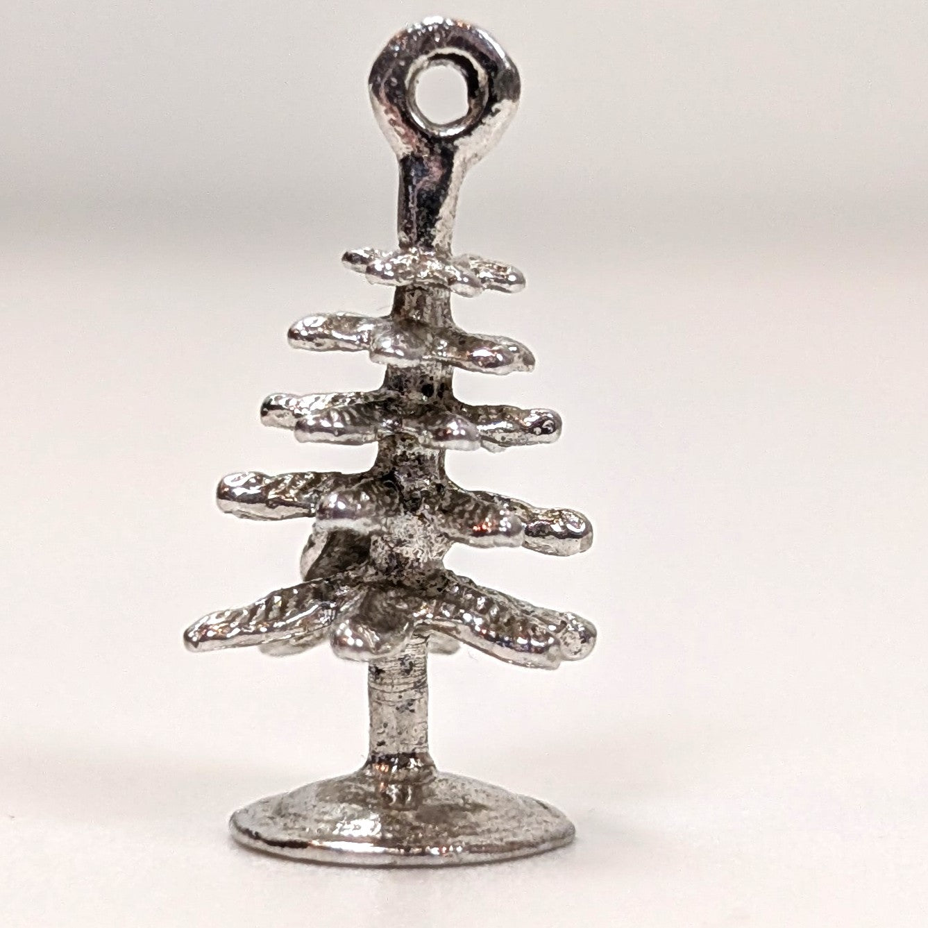 Vintage Sterling Pine Tree Pendant - 925 Silver Christmas Charm - 1.98 Grams