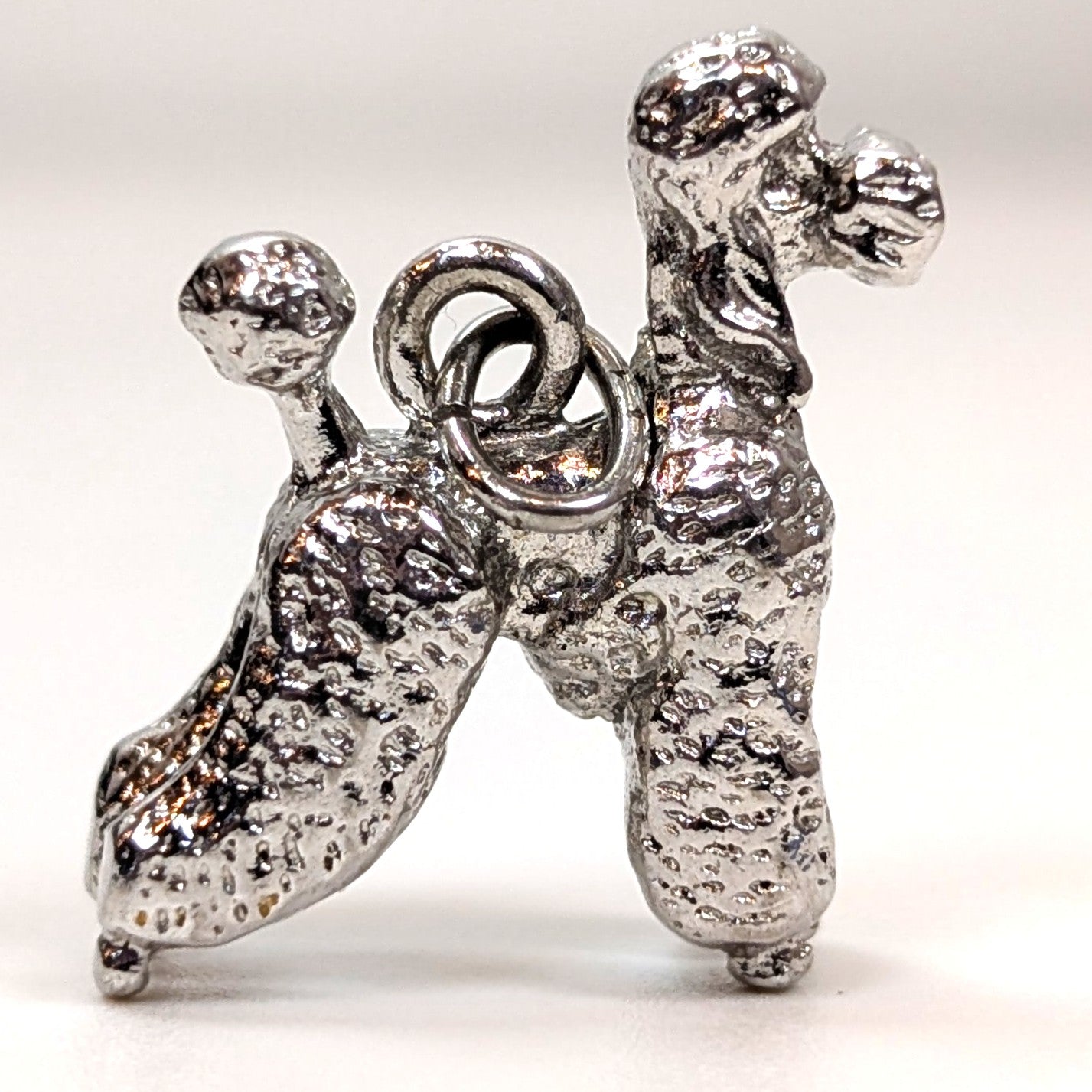 Vintage Sterling XL Poodle Charm - 925 Silver Show Dog Pendant 7.7 Grams