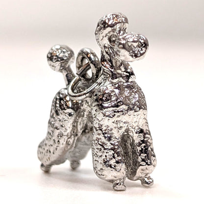 Vintage Sterling XL Poodle Charm - 925 Silver Show Dog Pendant 7.7 Grams