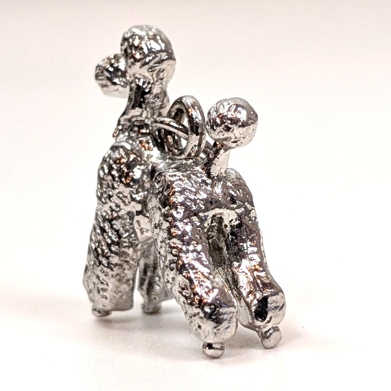 Vintage Sterling XL Poodle Charm - 925 Silver Show Dog Pendant 7.7 Grams