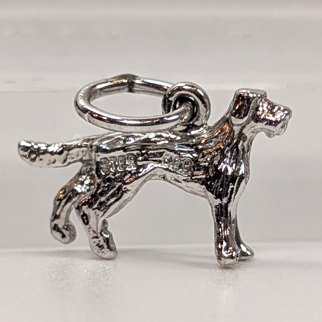 Vintage Sterling Dog Charm - 925 Silver Large Hound - 1.07 Grams