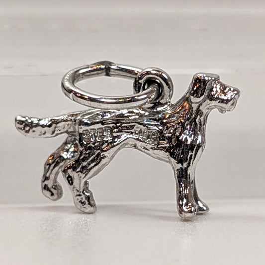 Vintage Sterling Dog Charm - 925 Silver Large Hound - 1.07 Grams