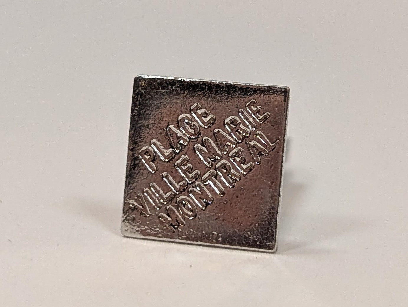 Antique Place Ville Marie Montreal Sterling Silver Pendant - Vintage Canadian Sky Scraper Shopping Plaza Charm