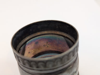 Silverplated Victorian Arch Pattern Napkin Ring - Tested Silverplated - Signed "Carrie" - Victorian Silverware