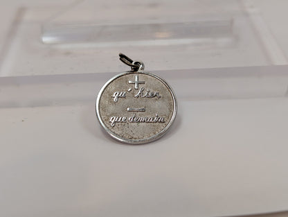 Silver I Love You More than Yesterday Charm - Stamped and Tested Sterling Silver - Beau Sterling - Qu'hier Que Demain - Rosemonde Gerard