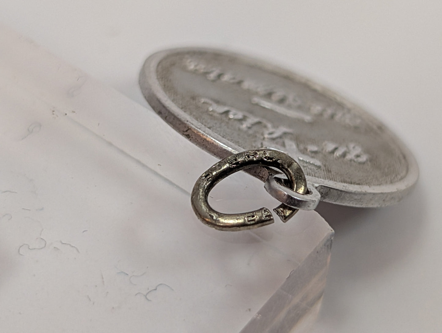 Silver I Love You More than Yesterday Charm - Stamped and Tested Sterling Silver - Beau Sterling - Qu'hier Que Demain - Rosemonde Gerard