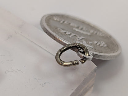 Silver I Love You More than Yesterday Charm - Stamped and Tested Sterling Silver - Beau Sterling - Qu'hier Que Demain - Rosemonde Gerard