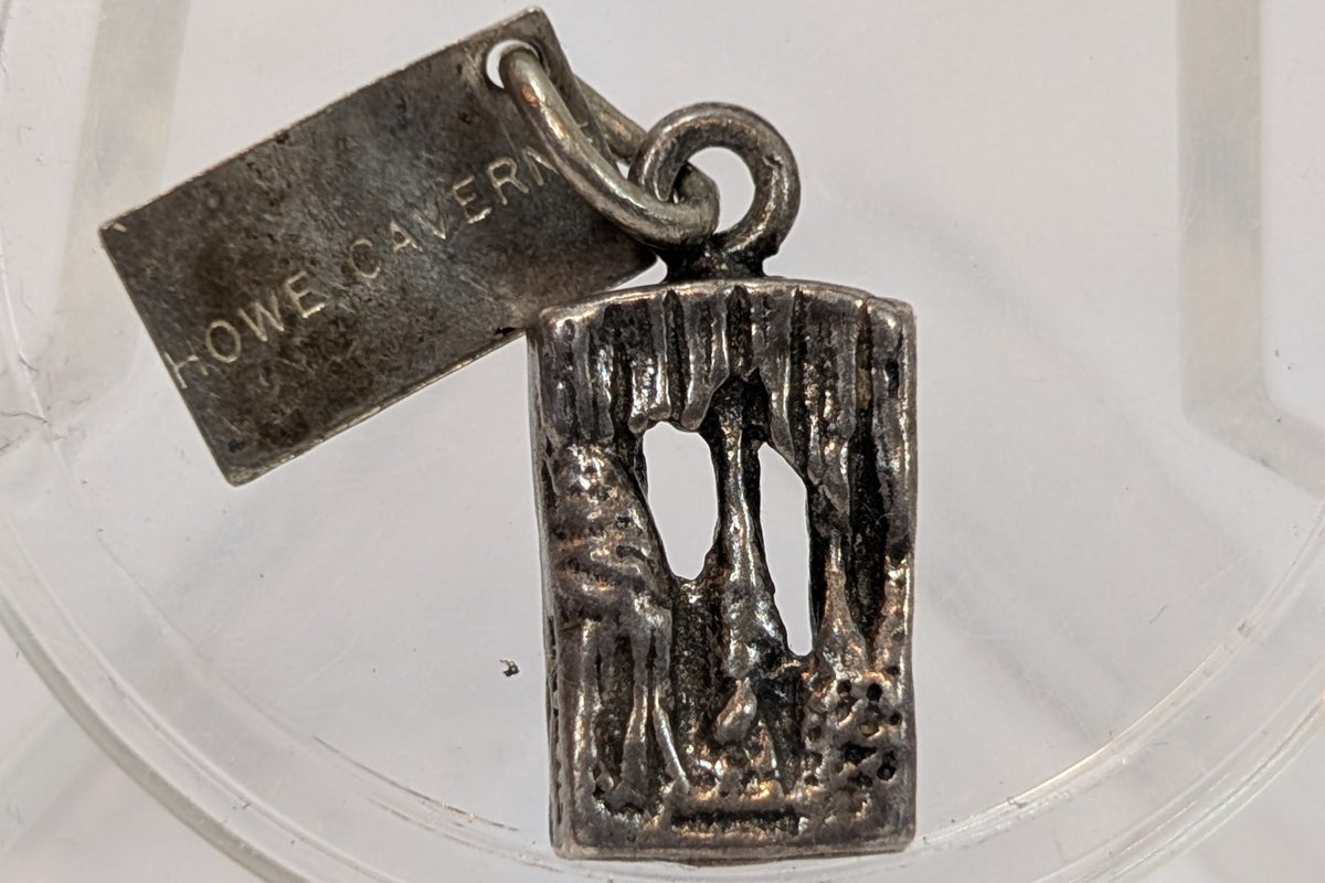 Howe Bells Bell Trading Post Howe Caverns Charm - Stamped and Tested Sterling Sil ...