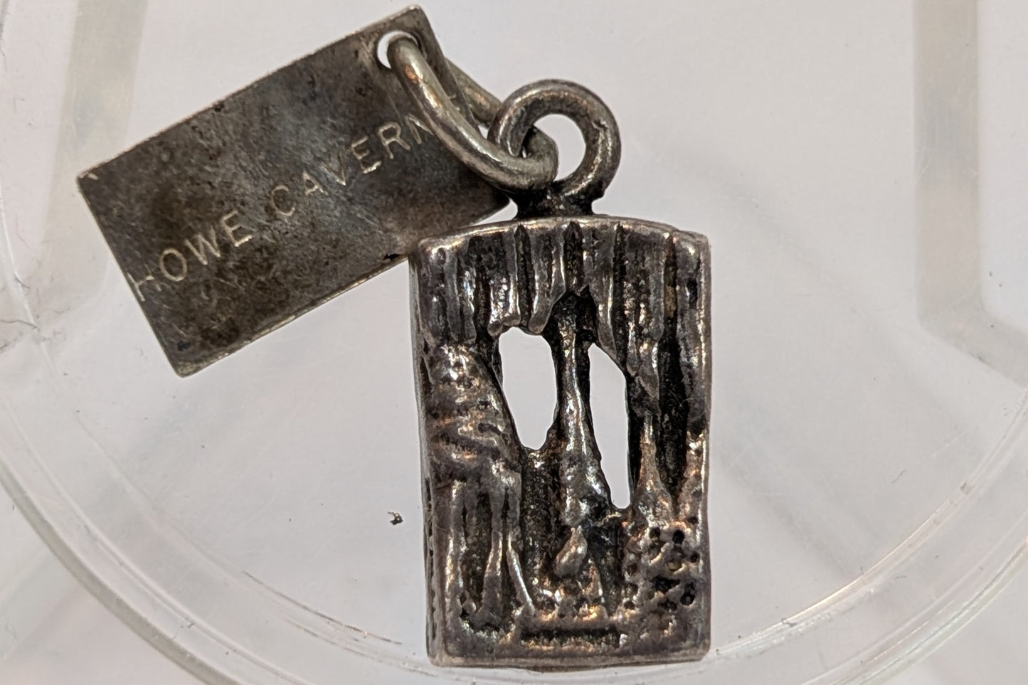 Bell Trading Post Howe Caverns Charm - Stamped and Tested Sterling Silver - 1960s Bell Trading Post Jewelry