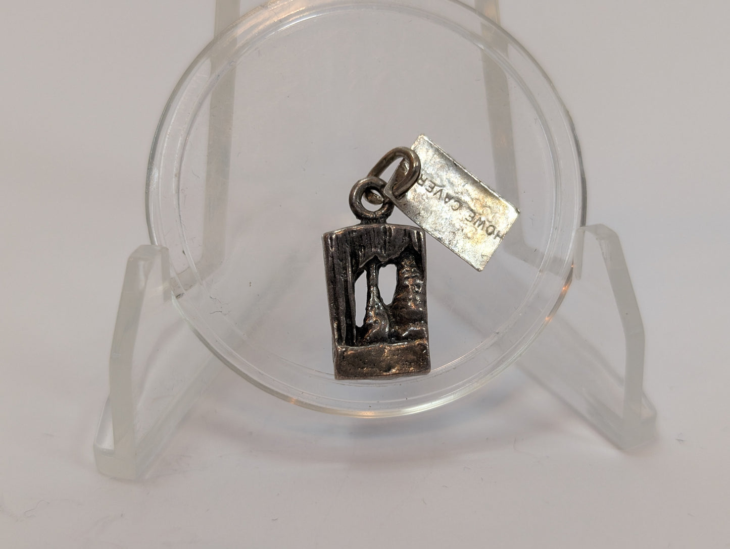 Bell Trading Post Howe Caverns Charm - Stamped and Tested Sterling Silver - 1960s Bell Trading Post Jewelry