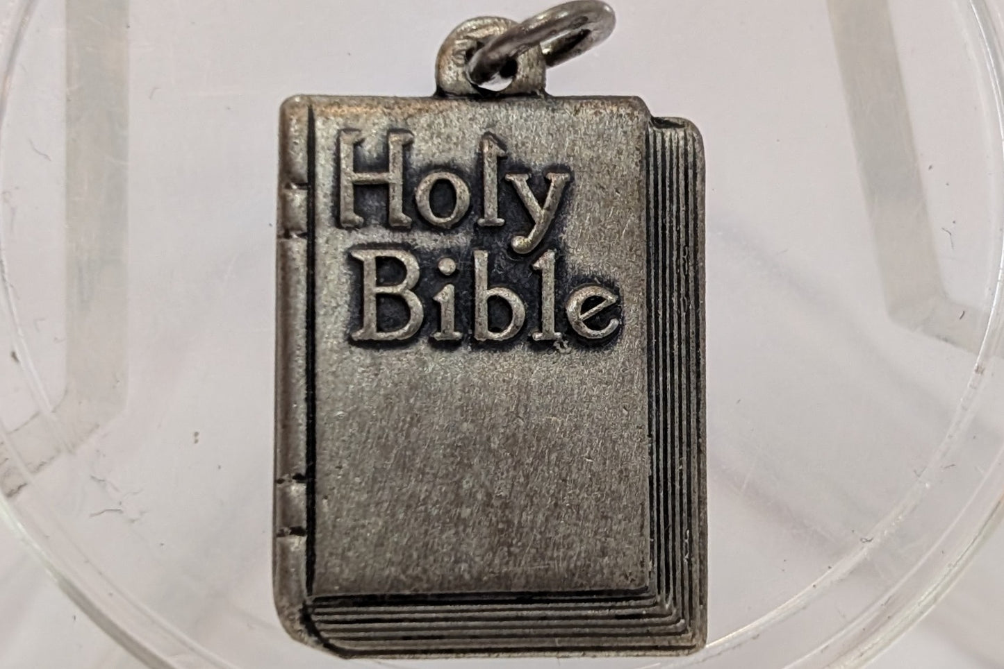 Silver Holy Bible Lords Prayer Charm - Stamped and Tested Sterling Silver - Beau Sterling