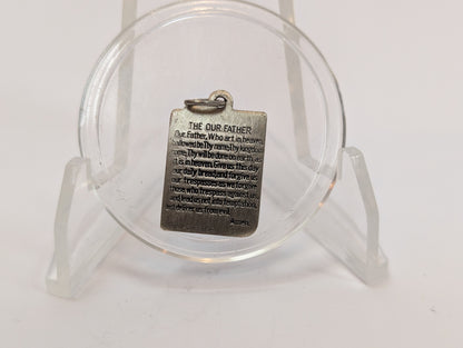 Silver Holy Bible Lords Prayer Charm - Stamped and Tested Sterling Silver - Beau Sterling