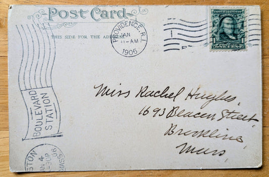 1906 Statue of Liberty New York Postcard - Souvenir Post Card Co. - Antique Color Lithograph Statue of Liberty NYC Postcard