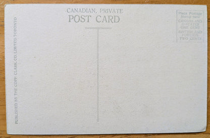 1910s Trinity Rock, Saguenay River, Canada Postcard - Hand-Tinted Postcard - Antique Color Lithograph Trinity Rock Canadian Postcard