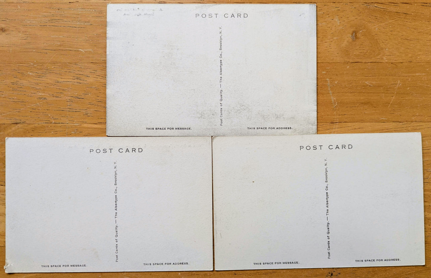 Lot of 3 1920s Stockbridge Massachusetts Black and White Postcards - Albertype Co. - Antique B+W Photograph Stockbridge MA Postcards