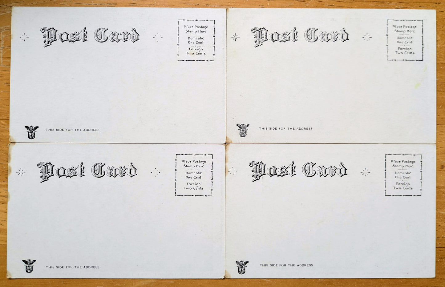 Lot of 4 1900s Parsifal Opera Tremont Theatre Boston MA Postcards - Hand Tinted - Antique Lithograph Wagner's Festival Opera Postcards