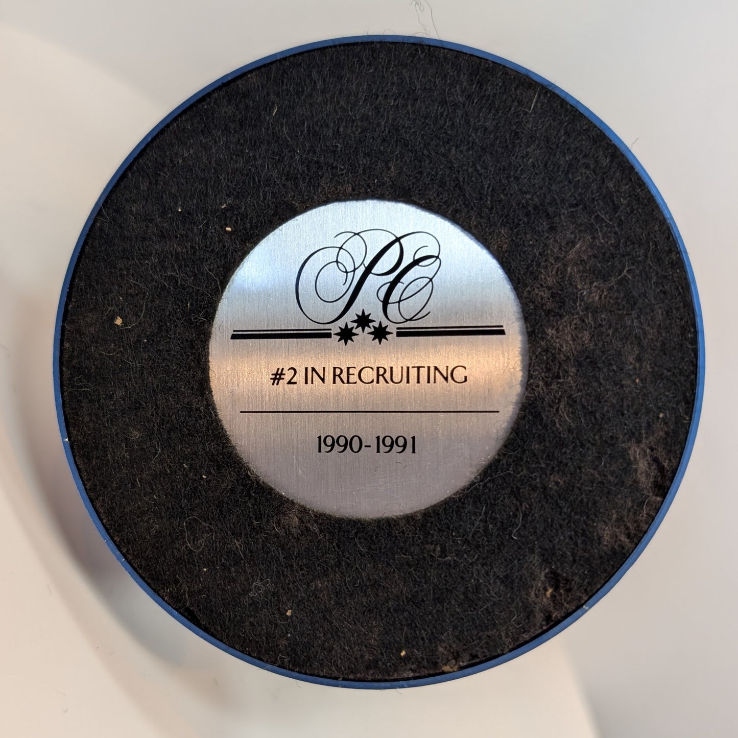 1991 Avon District Award Recruiting 8.5" Silver Toned Mrs Albee Figurine