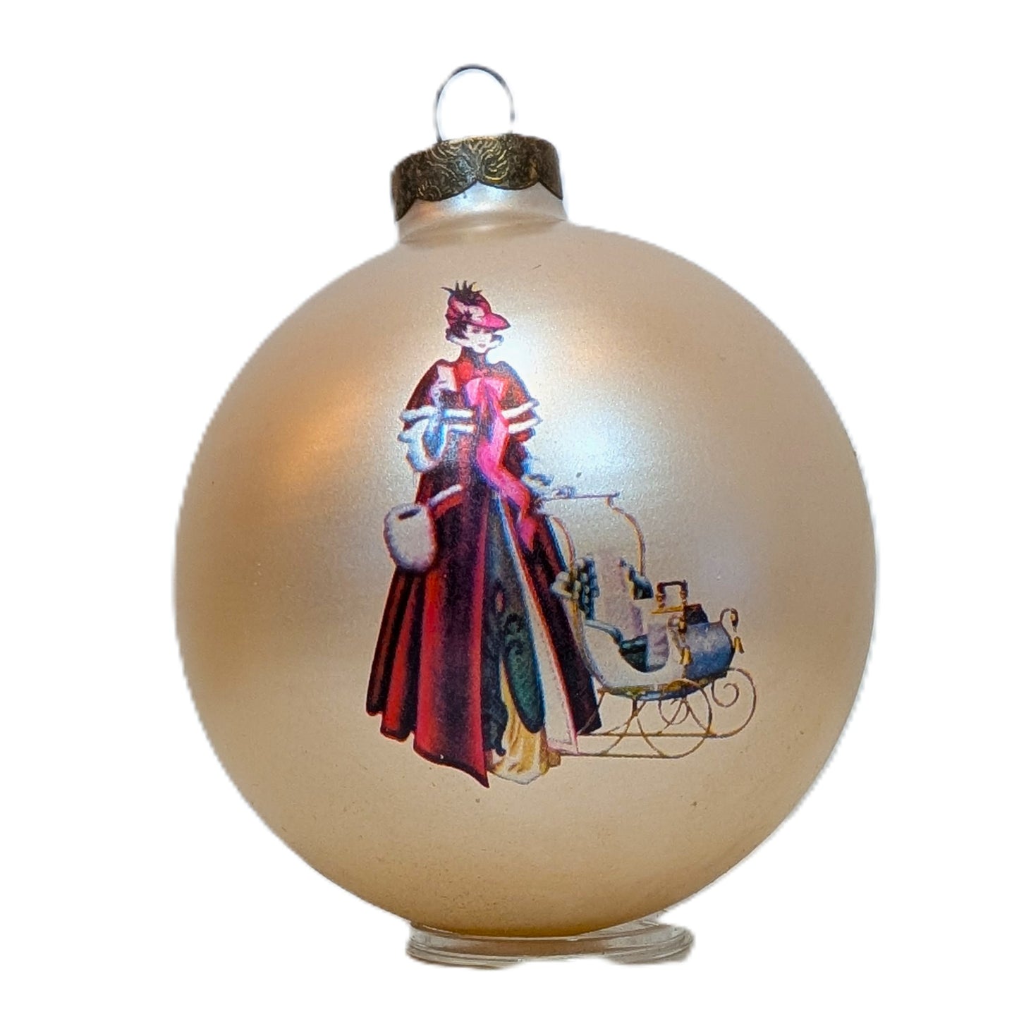 1989 Avon Glass Ornament - Exclusive Presidents Club PFE Mrs. Albee Globe