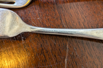 Towle Shell II Pattern 1889 Dinner Set - Stamped and Tested Silverplate - Forks and Spoons - 8 Pieces - Dinner Parties