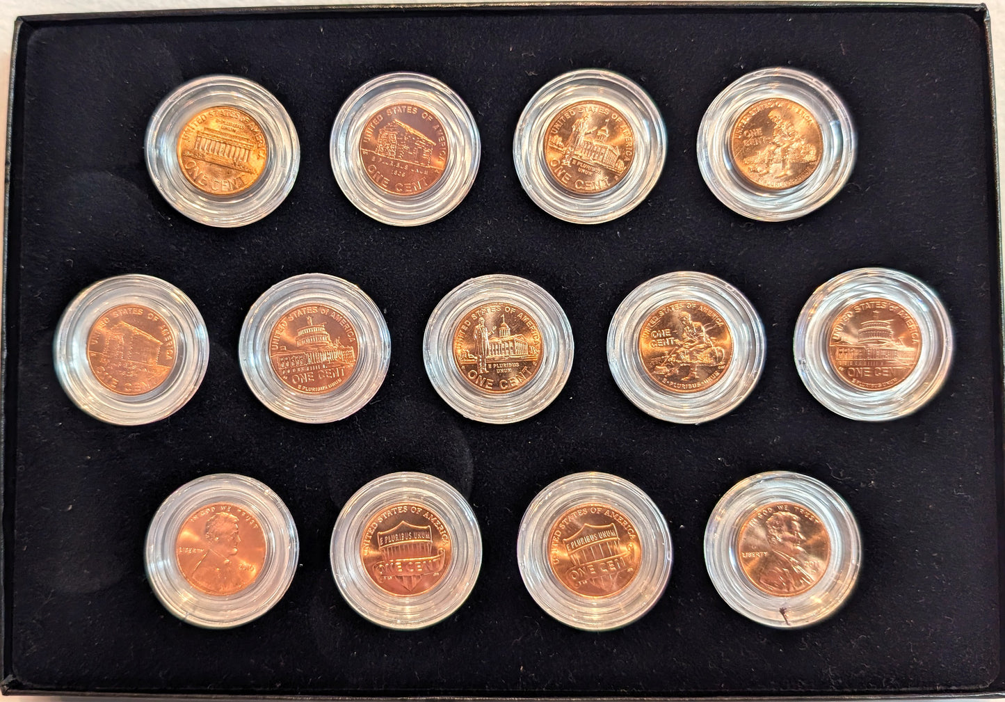 2008-2011 Lincoln Pennies Box D Mint Mark - D Mint Lincoln Pennies 2008-2011 13 Pc box Set