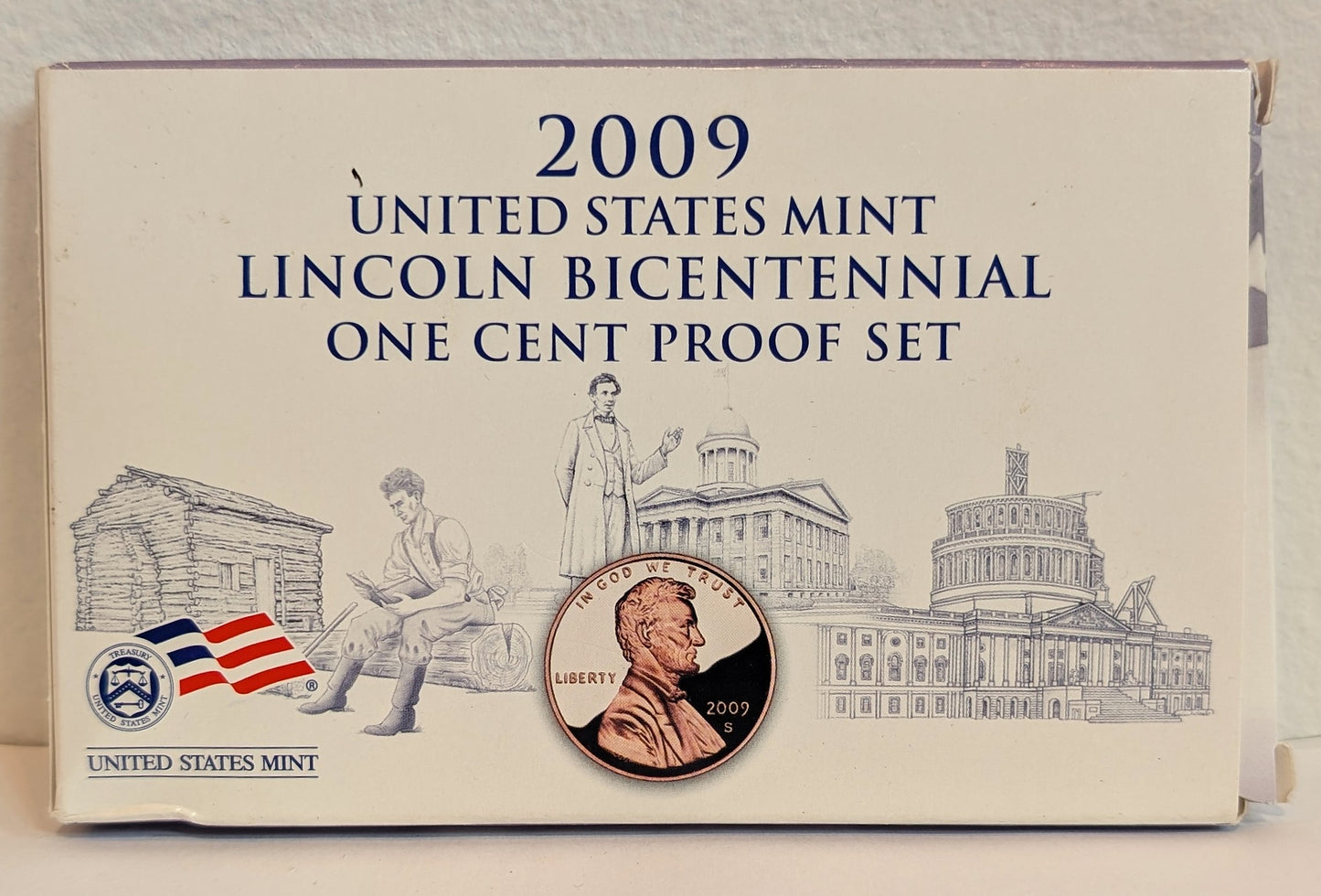 2009 United States Mint Lincoln Bicentennial One Cent Proof Set - Lincoln 200th Anniversary 2009 One Cent Proof Set
