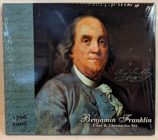 2006 United States Mint Benjamin Franklin Coin & Chronicles Set - Commemorative 2006 U.S. Mint Benjamin Franklin Sealed Set