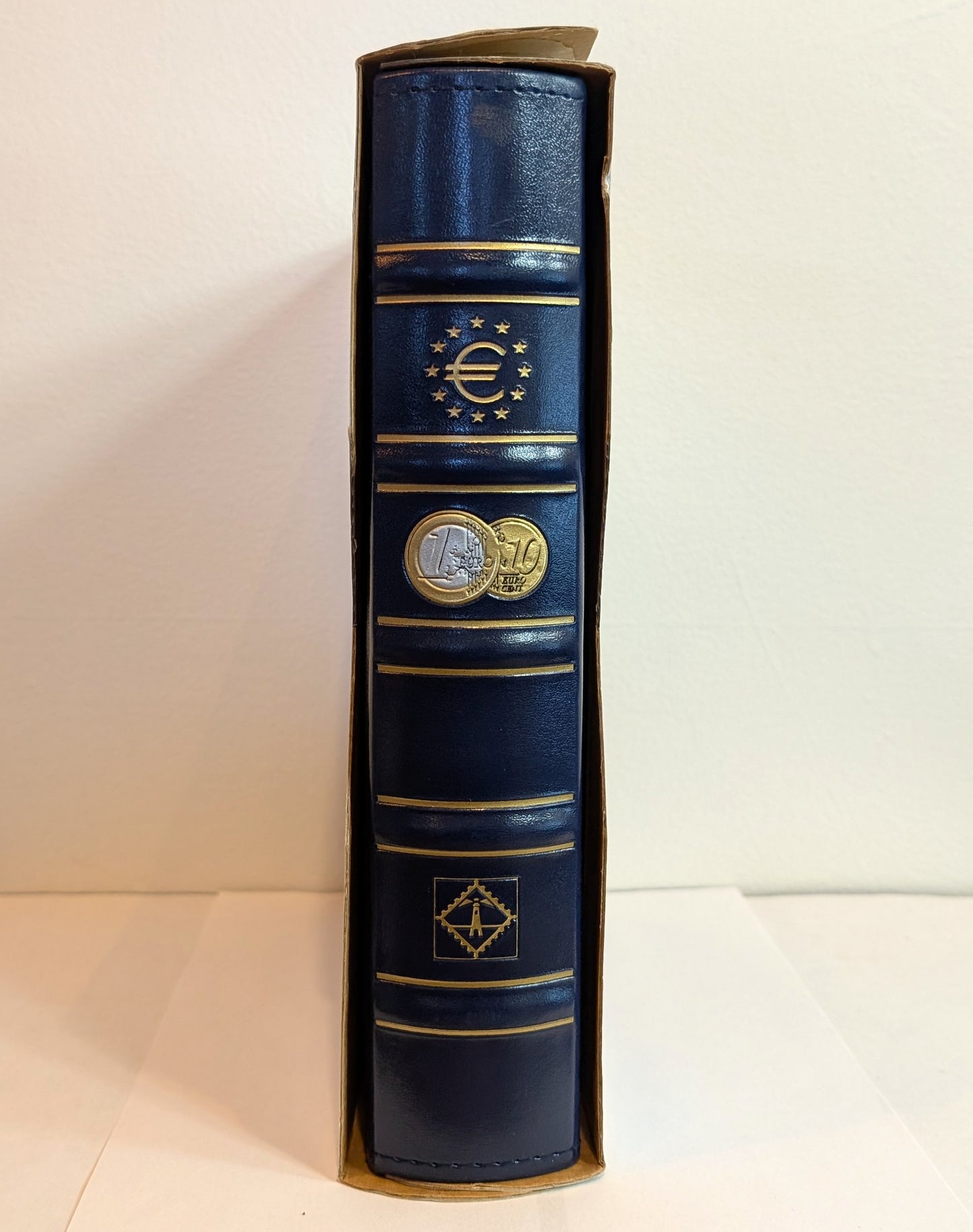 Lighthouse Euro Coin Album Partially Completed - Partially Completed Lighthouse Euro Ringbinder