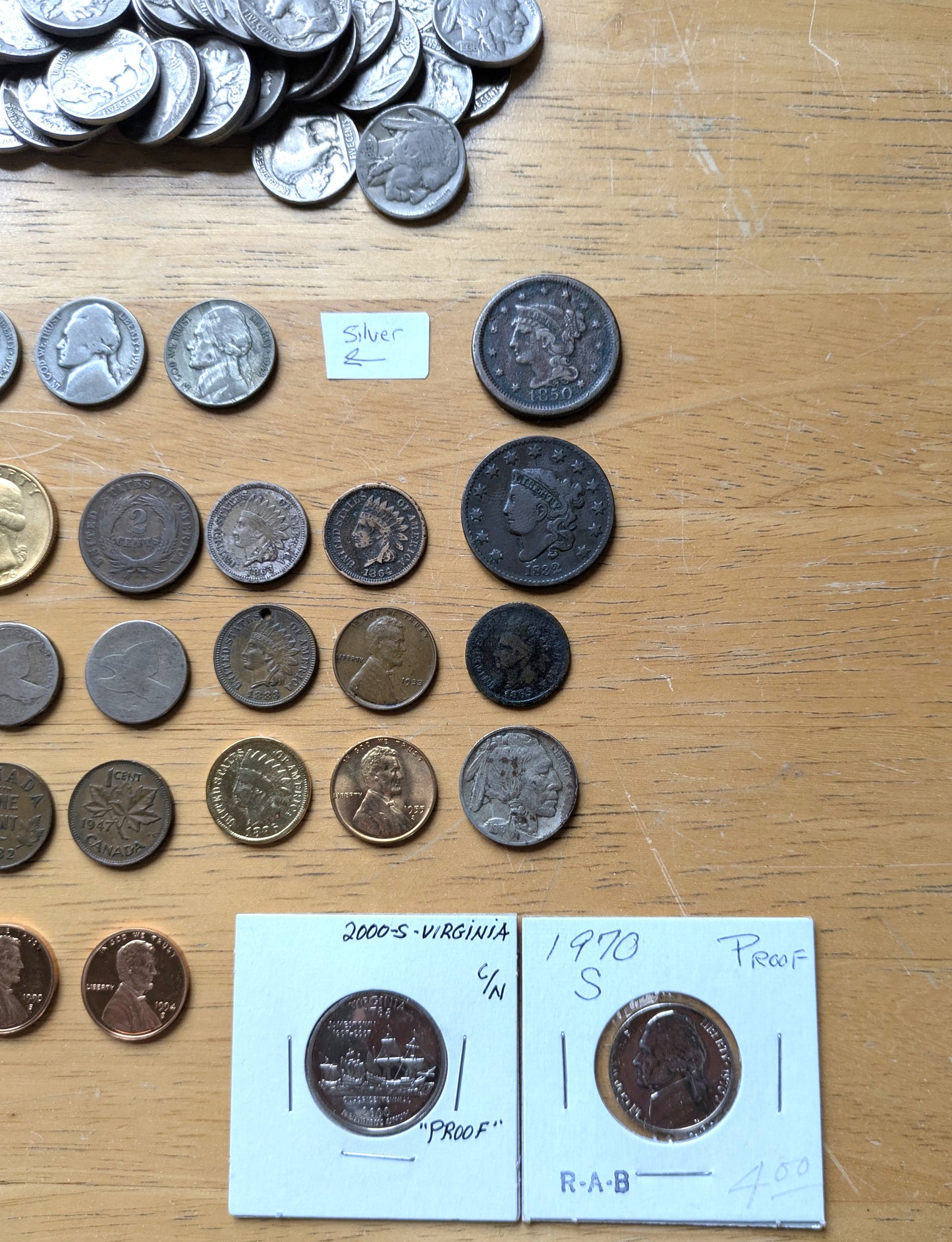 Huge Coin Lot - Silver, Indian Heads, Wheats, Proofs, Old Coins - Check it out! Discount Coin Lot! Great Deal!