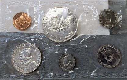 1972 Panama Silver Proof Set (6 Coins, OGP) – Low Mintage (13,322)