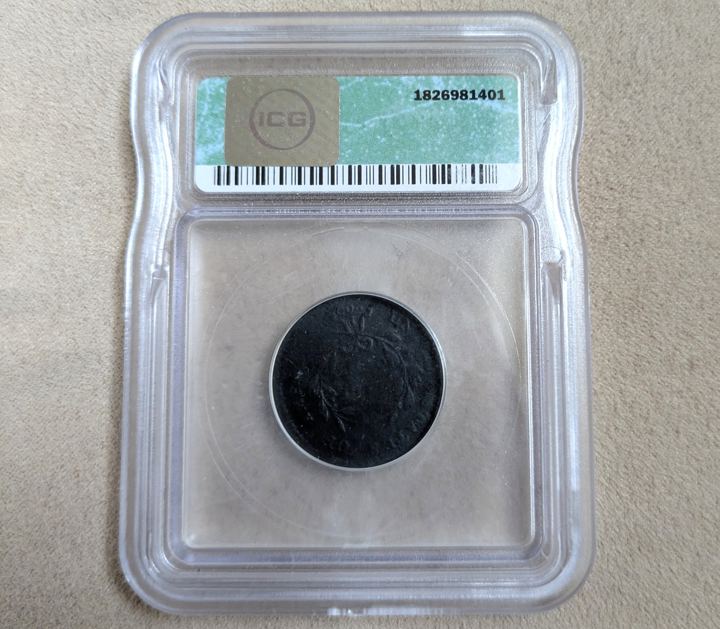 1797 Liberty Cap Large Cent - VG Details, Certified - Rare Coin Type - US One Cent 1797 Liberty Cap Cent (Copy)