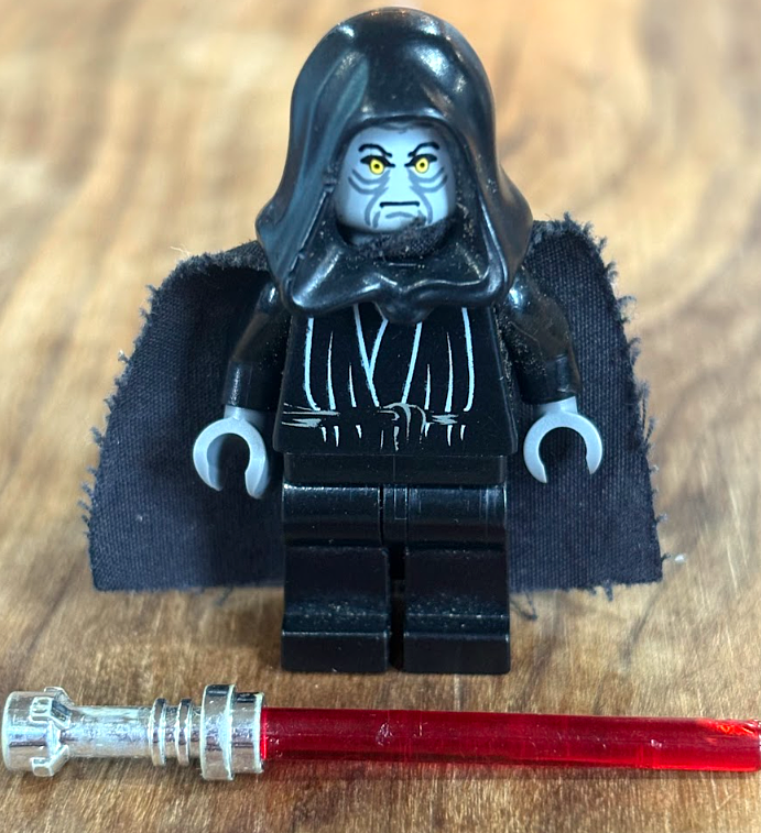 LEGO Minifigure Star Wars Emperor Palpatine SW0124 Figure - Rare LEGO Emperor Palpatine SW0124 Figure