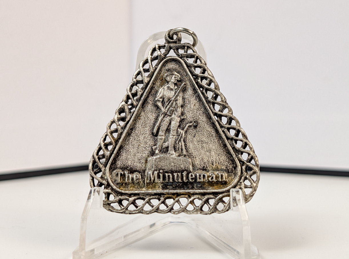 Vintage America's Bicentennial The Minuteman Commemorative Pendant - America's 200th Anniversary Charm