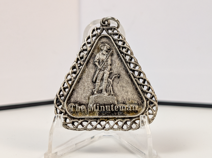 Vintage America's Bicentennial The Minuteman Commemorative Pendant - America's 200th Anniversary Charm