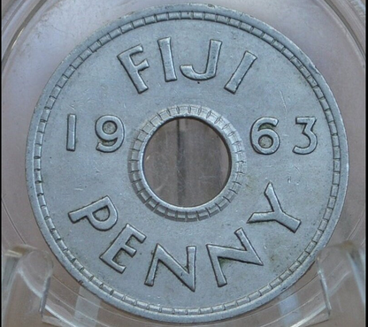 Fiji 1 Cent Coins - UK Issue One Penny Fiji Coins -  30s, 40s, 60s, 70s - Choose by Date - Coins from Fiji -