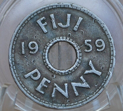 Fiji 1 Cent Coins - UK Issue One Penny Fiji Coins -  30s, 40s, 60s, 70s - Choose by Date - Coins from Fiji -