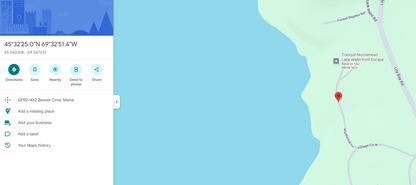 Sterling Silver Latitude and Longitude Bracelet 45°32'25.0"N 69°32'51.4"W Beaver Cove, Maine - Beaver Cove, Maine Sterling Silver Destination Keepsake Latitude and Longitude Bracelet Cuff