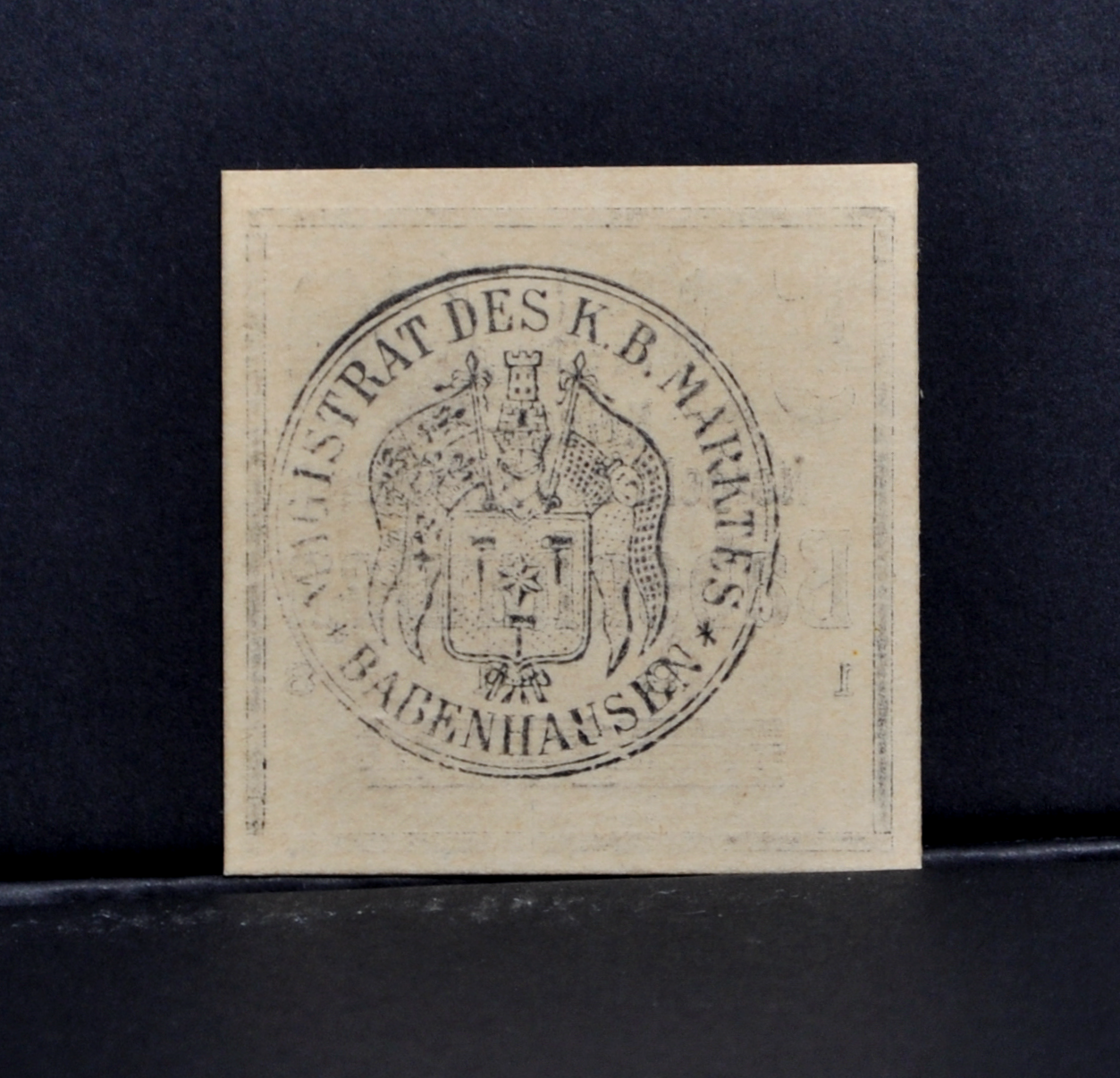 1918 Babenhausen Germany 50 Pfennig Notgeld - Rarer Cardboard Note - WWI German Emergency Currency - 1919 German Fifty Pfennig Note