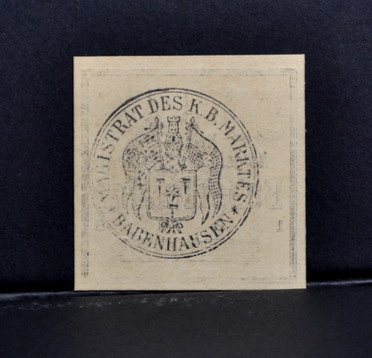 1918 Babenhausen Germany 50 Pfennig Notgeld - Rarer Cardboard Note - WWI German Emergency Currency - 1919 German Fifty Pfennig Note
